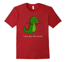 T-Rex I love you this much! Valentine's Day Dinosaur Shirt-Amazon