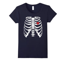 Skeleton Heart Rib Cage X-Ray Valentine's Day T-Shirt Kids-Amazon