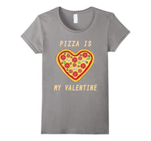 Pizza Is My Valentine Happy Valentine Funny T-Shirt-Amazon