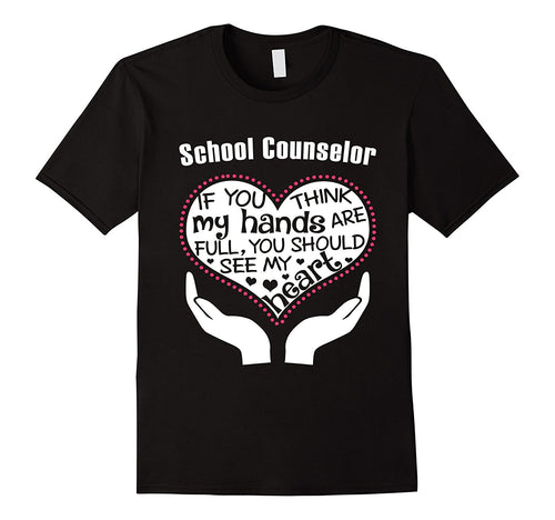 School Counselor Giving Heart T-shirt-Amazon