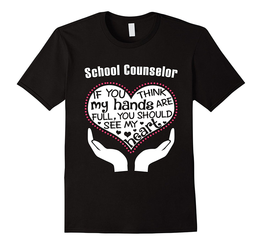 School Counselor Giving Heart T-shirt-Amazon