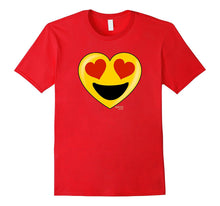 Emoji Heart Valentine's Day Shirt Heart Eyes Big Smile Kids-Amazon