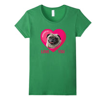 Valentine Day Dog I Love You My Pug Dog Funny T-Shirt-Amazon