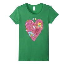 Valentines Day Shirt For Women Girls Love cats Heart-Amazon