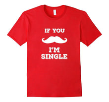 If You Mustache I'm Single Red Valentine's Day Kids T-Shirt-Amazon