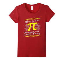 Funny Love is Like Pi T-shirt Geek Maths Couples Gift-Amazon