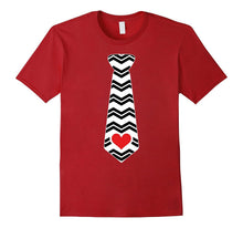 Valentines Day Heart Necktie T-Shirt For Kids &amp; Adults-Amazon