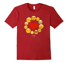 Emoji Heart Valentine's Day Shirt Emoji Circle Love Heart-Amazon