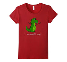T-Rex I love you this much! Valentine's Day Dinosaur Shirt-Amazon