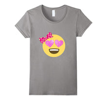 Emoji Shirt Glitter Heart Eyes Bow Valentines Day Shirt Kids-Amazon