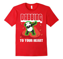 Cute Panda DABBING TO YOUR HEART Valentines Day Shirt Funny-Amazon