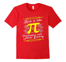 Funny Love is Like Pi T-shirt Geek Maths Couples Gift-Amazon