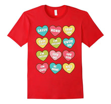 Conversation Heart Valentines Day Candy tShirt For Kids-Amazon