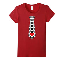 Valentines Day Heart Necktie T-Shirt For Kids &amp; Adults-Amazon