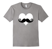 Mustache Heart Valentines Day T-Shirt-Amazon