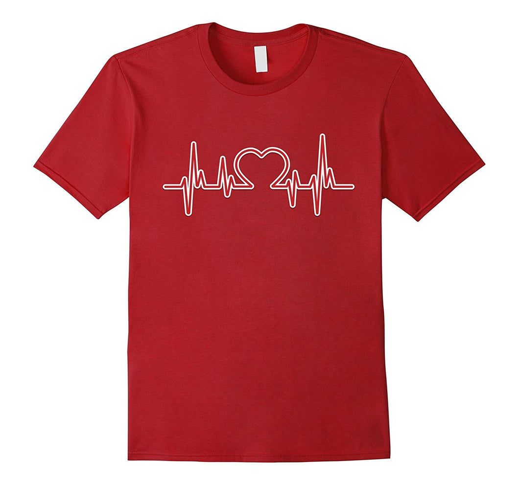 Nurse Heartbeat Heart Beat Shirt - Valentine Heart T shirt-Amazon