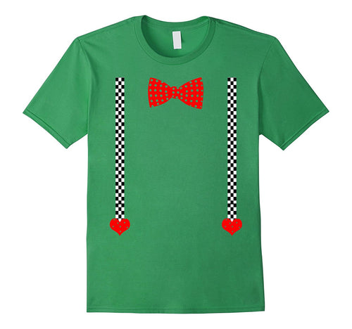 Valentine's Day Bow Tie  Suspenders and Hearts Shirt-Amazon
