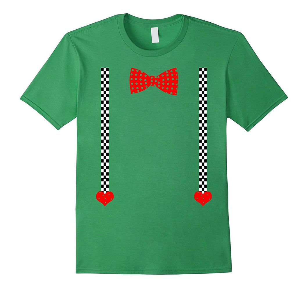 Valentine's Day Bow Tie  Suspenders and Hearts Shirt-Amazon