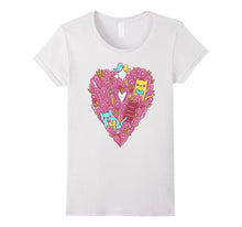 Valentines Day Shirt For Women Girls Love cats Heart-Amazon