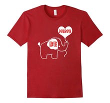 Cute Valentines Day Girls and Boys Be Mine Elephant T-Shirt-Amazon
