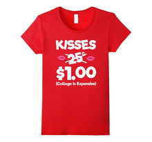Kisses 25 Cents - Funny Boys &amp; Girls Valentines Day TShirt-Amazon