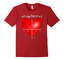 PREMIUM  Love Heart Equation  Math Valentine's Day T-shirt-Amazon