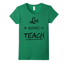 Teacher Shirt Valentines Day live love teach students tshirt-Amazon
