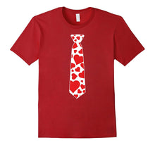 Valentine's Day Hearts Neck Tie T-Shirt For Kids &amp; Adults-Amazon
