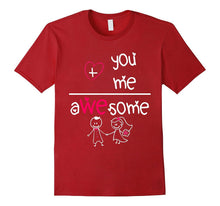 You And Me Awesome Couple Valentine's Day Funny Math T-Shirt-Amazon