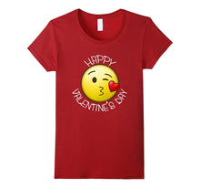 Cute Blow Kiss Heart Emoji Wink Happy Valentines Day T-Shirt-Amazon