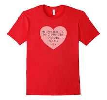 Equation of Love - Funny Math Valentine's Day Shirt-Amazon