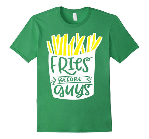 Fries Before Guys Shirt Funny Valentines Day Love Food-Amazon