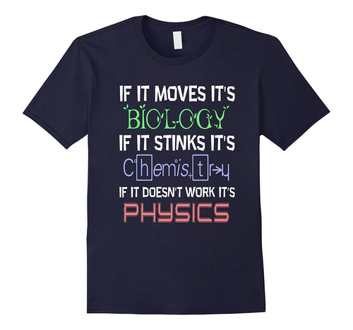 Funny BIOLOGY CHEMISTRY PHYSICS T-SHIRT Science Teacher-Amazon