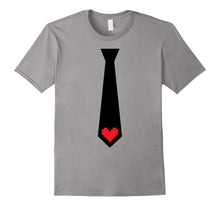 Valentines Day Gift for Men and Boys Tie Pixel Heart T-Shirt-Amazon