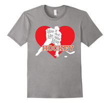 Love Me Like You Love Hockey T Shirt-Valentines Day Tee-Amazon