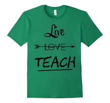 Teacher Shirt Valentines Day live love teach students tshirt-Amazon