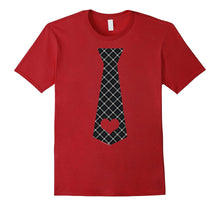 Cute Red Plaid Necktie Heart Cool Valentines Day T Shirt-Amazon