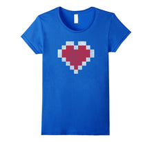 Gamer 8 Bit Distressed Heart Valentines Day Gift T-Shirt-Amazon