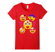 Valentine's Day Cool Emoji T-Shirt for Girls and Women-Amazon