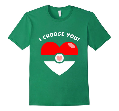 I Choose You Valentine's Video Game Parody T-Shirt-Amazon