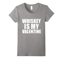 Whiskey is my Valentine T-shirt Anti-Valentine's Day Single-Amazon