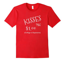 Kisses 25 Cents Valentines Day T-Shirt-Amazon