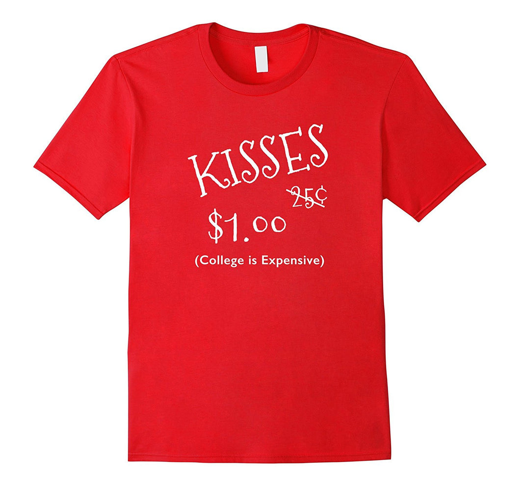 Kisses 25 Cents Valentines Day T-Shirt-Amazon