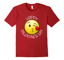 Cute Blow Kiss Heart Emoji Wink Happy Valentines Day T-Shirt-Amazon