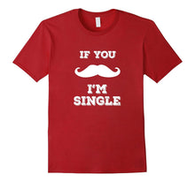 If You Mustache I'm Single Red Valentine's Day Kids T-Shirt-Amazon