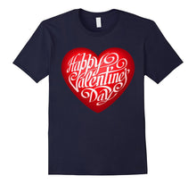 Happy Valentine's Day T-shirt with Big Heart for February 14-Amazon