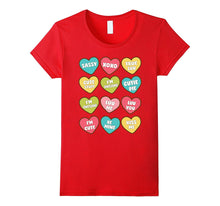 Conversation Heart Valentines Day Candy tShirt For Kids-Amazon