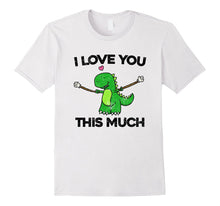 I Love You This Much T-Rex T Shirt Funny Graphic Valentine's-Amazon