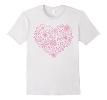I Love you T shirt Floral Heart Saint Valentine's Day gift-Amazon