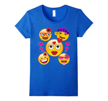 Valentine's Day Cool Emoji T-Shirt for Girls and Women-Amazon